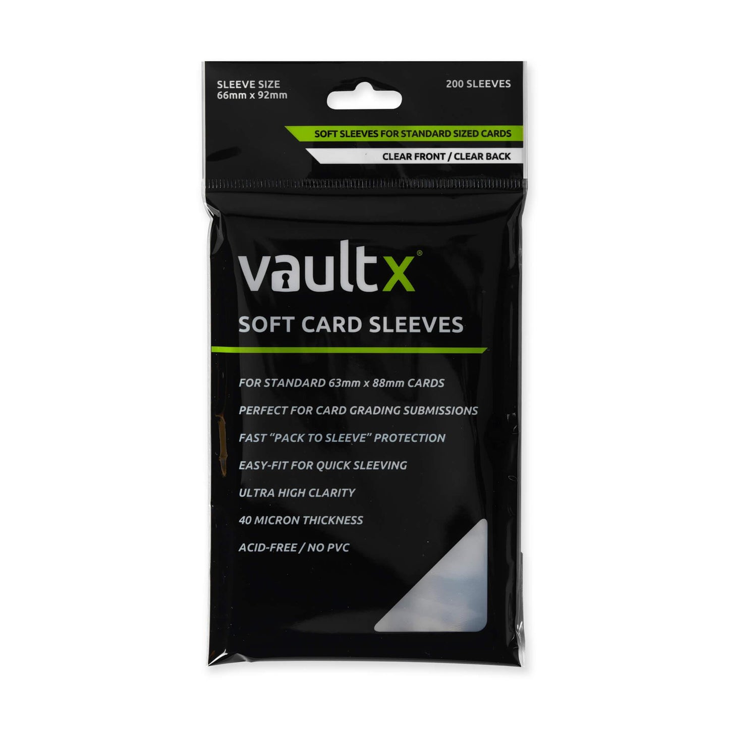 Vault X Soft Card Sleeves (200 Pack)