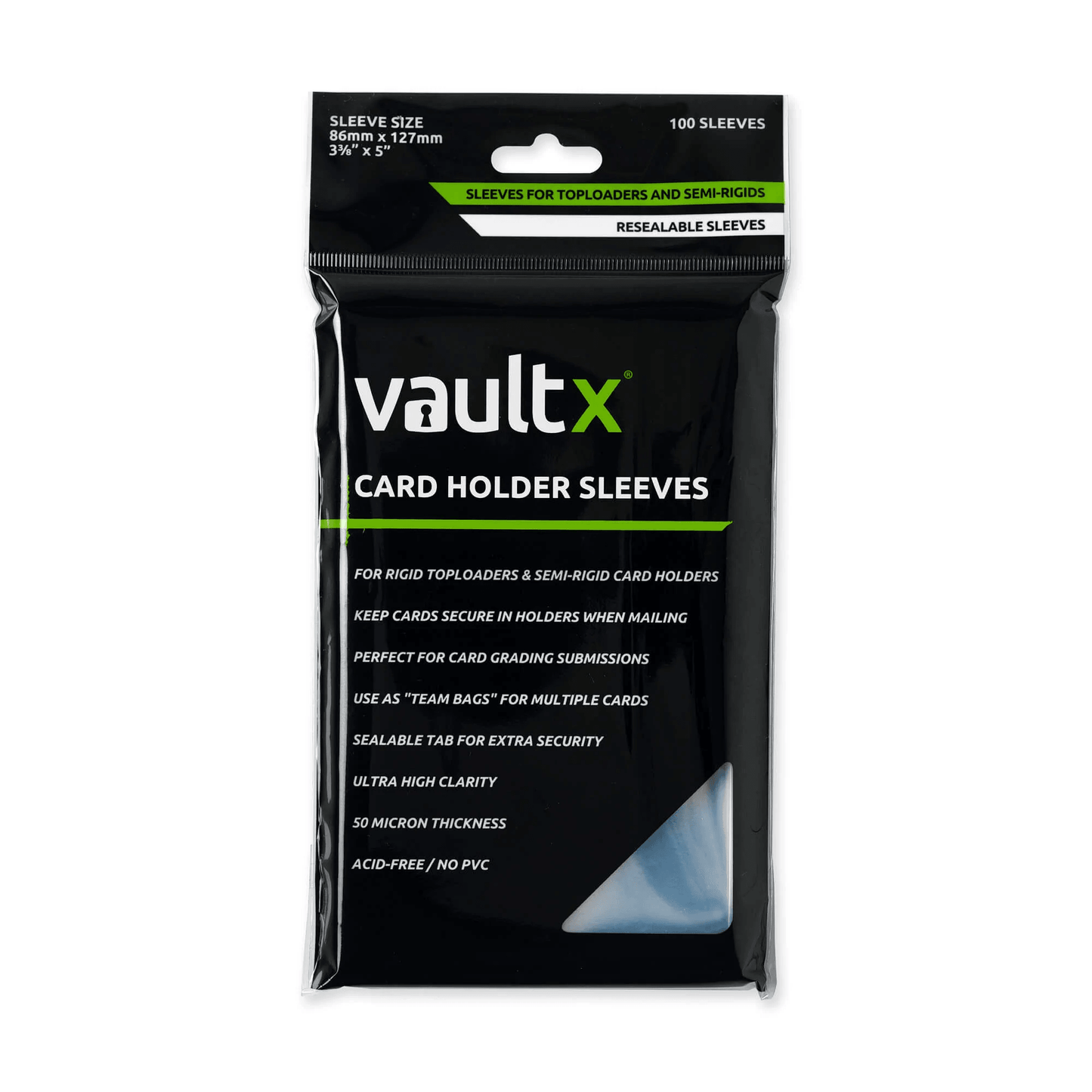 Vault X Card Holder Sleeves - Team Bags (100 Pack)