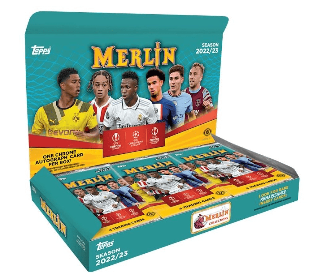 22-23 Topps Merlin Chrome  UEFA Club Competitions Soccer Hobby Box Cards