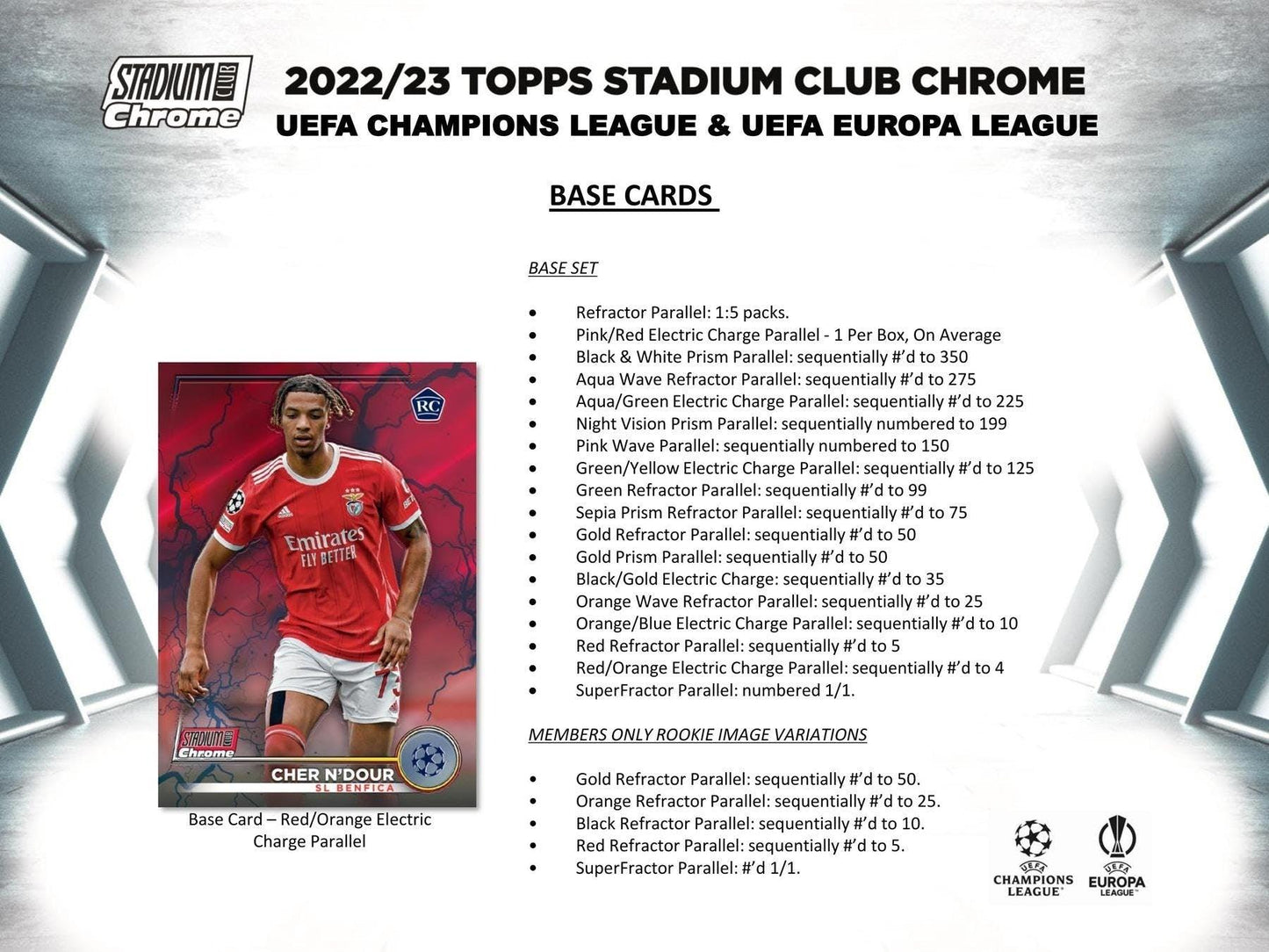 22-23 Topps UEFA UCC Stadium Club Chrome Hobby Box Soccer Trading Cards