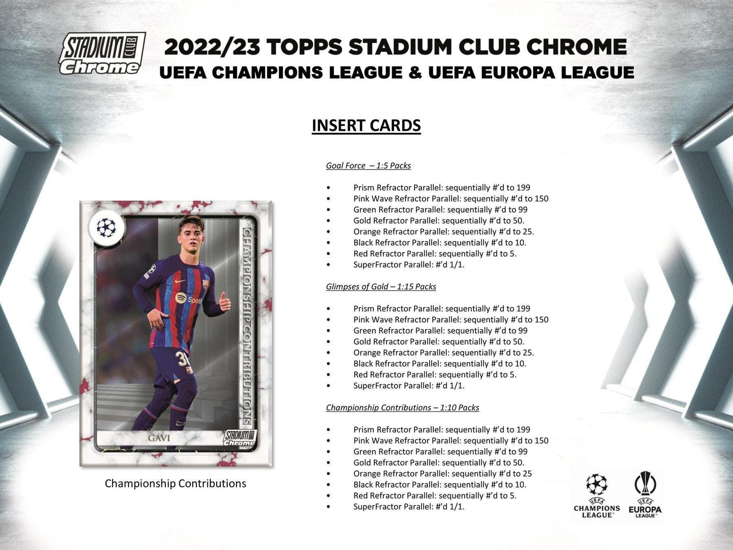 22-23 Topps UEFA UCC Stadium Club Chrome Hobby Box Soccer Trading Cards