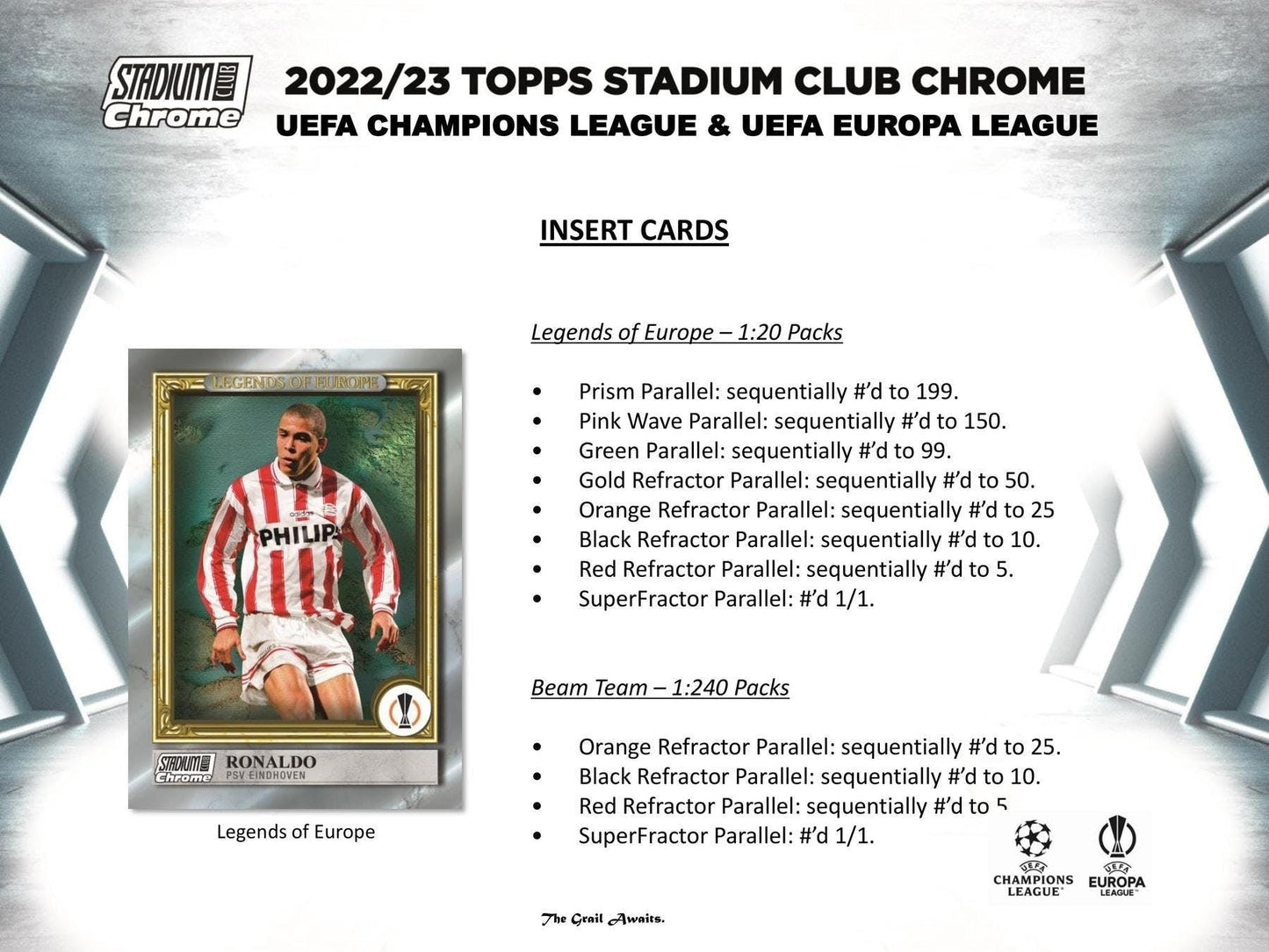 22-23 Topps UEFA UCC Stadium Club Chrome Hobby Box Soccer Trading Cards
