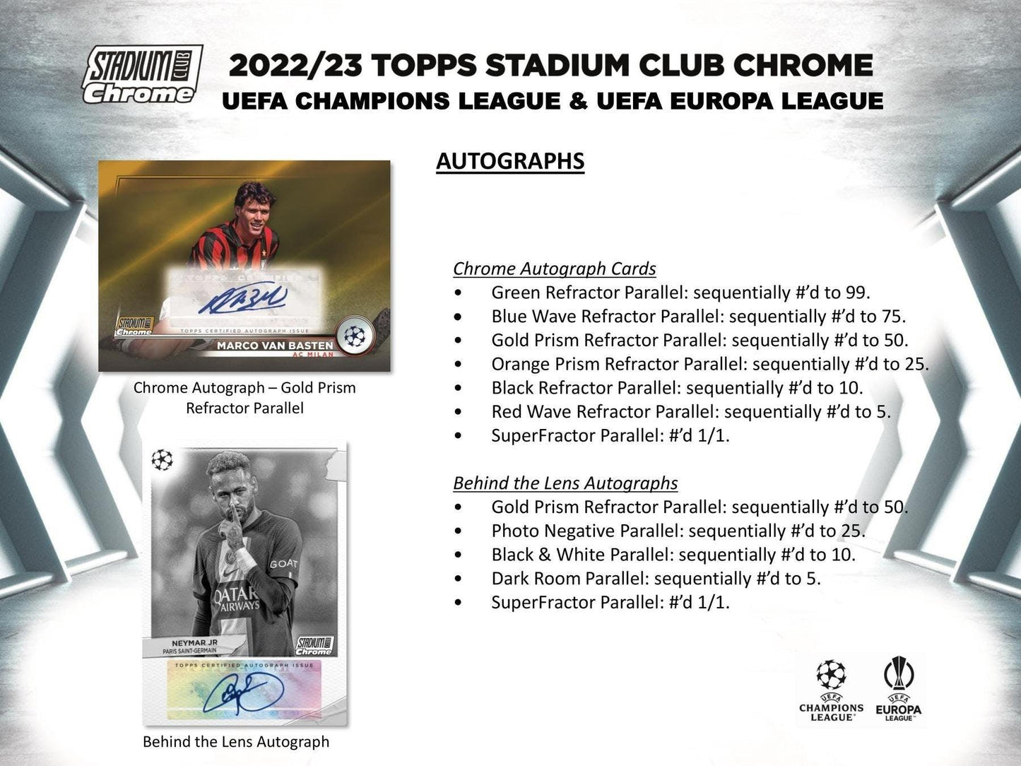 22-23 Topps UEFA UCC Stadium Club Chrome Hobby Box Soccer Trading Cards