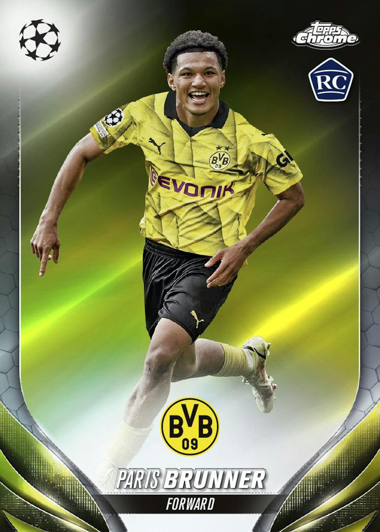 2023-24 Topps Chrome UEFA Club Competitions Football Soccer Hobby Box