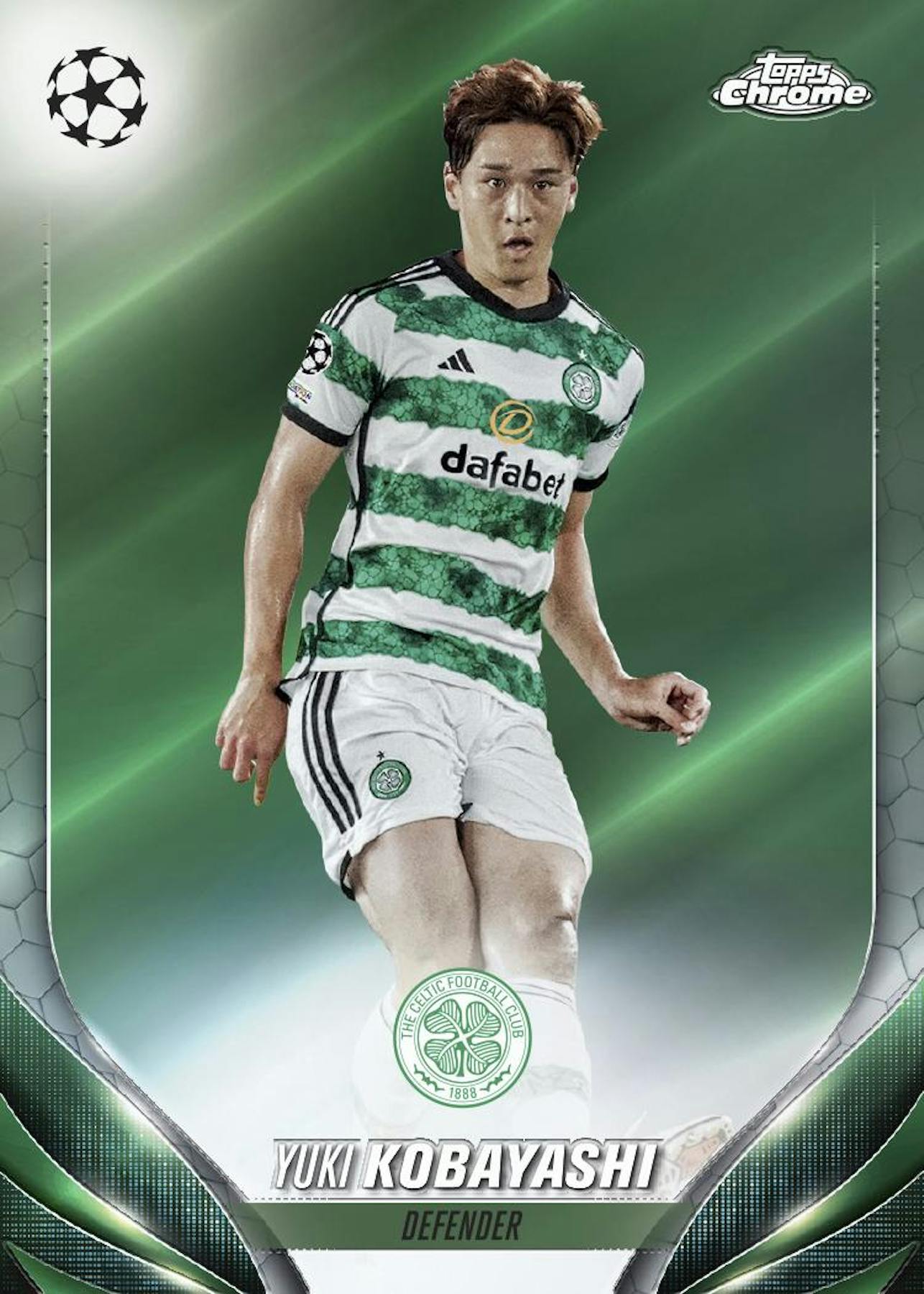 2023-24 Topps Chrome UEFA Club Competitions Football Soccer Hobby Box