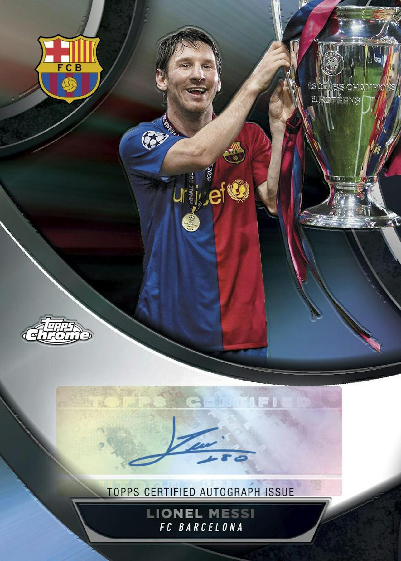 2023-24 Topps Chrome UEFA Club Competitions Football Soccer Hobby Box