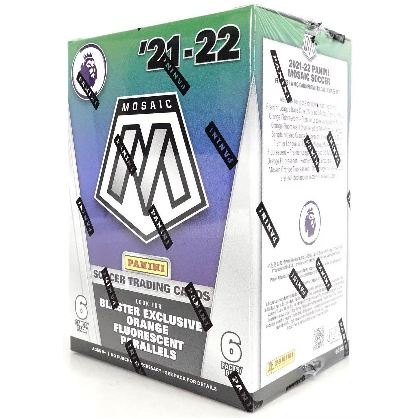 2021 2022 Panini Mosaic Premier League EPL Soccer Blaster Box (Orange Parallels!)
