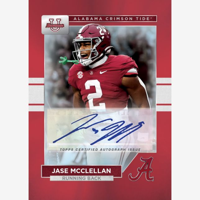 Topps Bowman U Alabama Football 2023