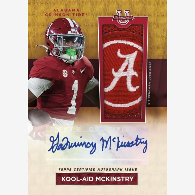 Topps Bowman U Alabama Football 2023