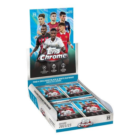 2022-2023 Topps Chrome UEFA Club Competitions Soccer Hobby Lite Box