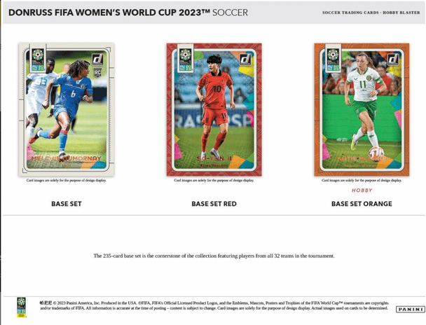 2023 Panini Donruss FIFA Women's World Cup Soccer Hobby Blaster Box