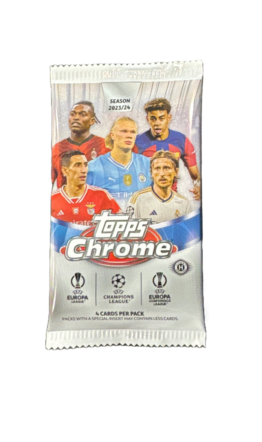 Topps Chrome UEFA Club Competitions Hobby 2023-24 Pack