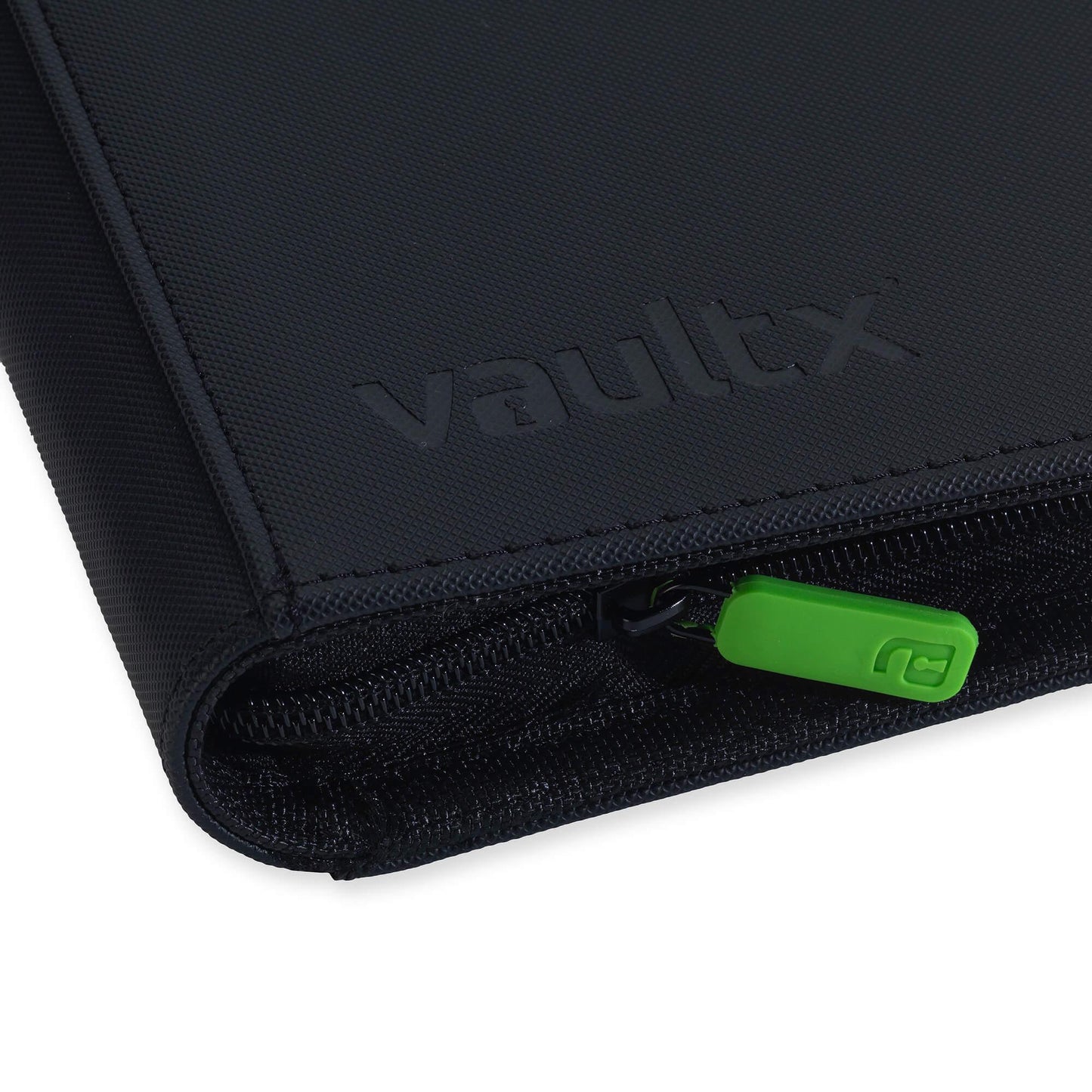 Vault X Premium Exo-Tec® 4 Pocket Zip Card Binder - Black