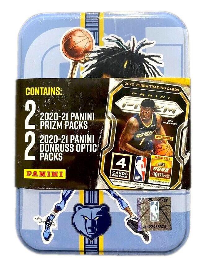 NBA Basketball Tin - 2 Packs Panini Prizm & 2 Packs Panini Donruss Optic Cards