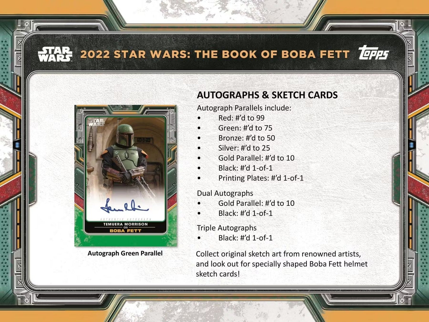 Topps Star Wars : The Book of Boba Fett Collectable Trading Cards Blaster Box 2022
