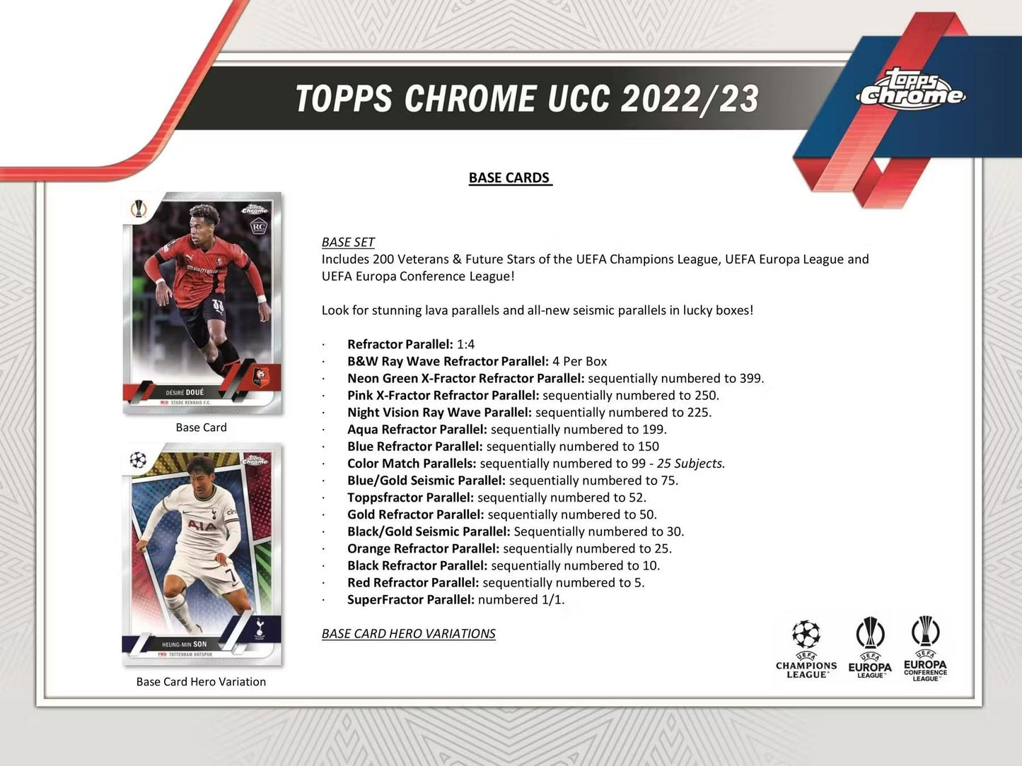 2022-2023 Topps Chrome UEFA Club Competitions Soccer Hobby Lite Box