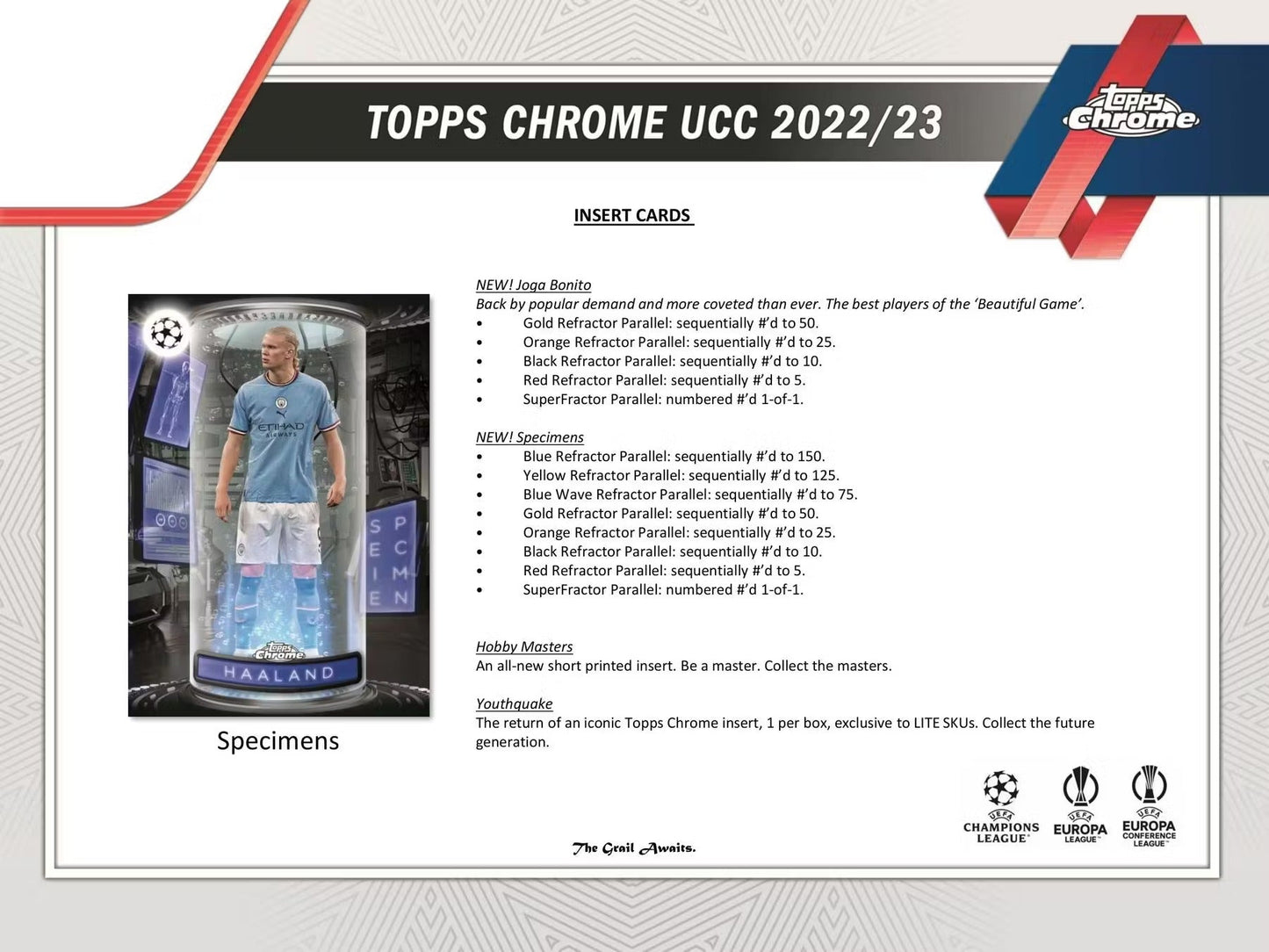 2022-2023 Topps Chrome UEFA Club Competitions Soccer Hobby Lite Box