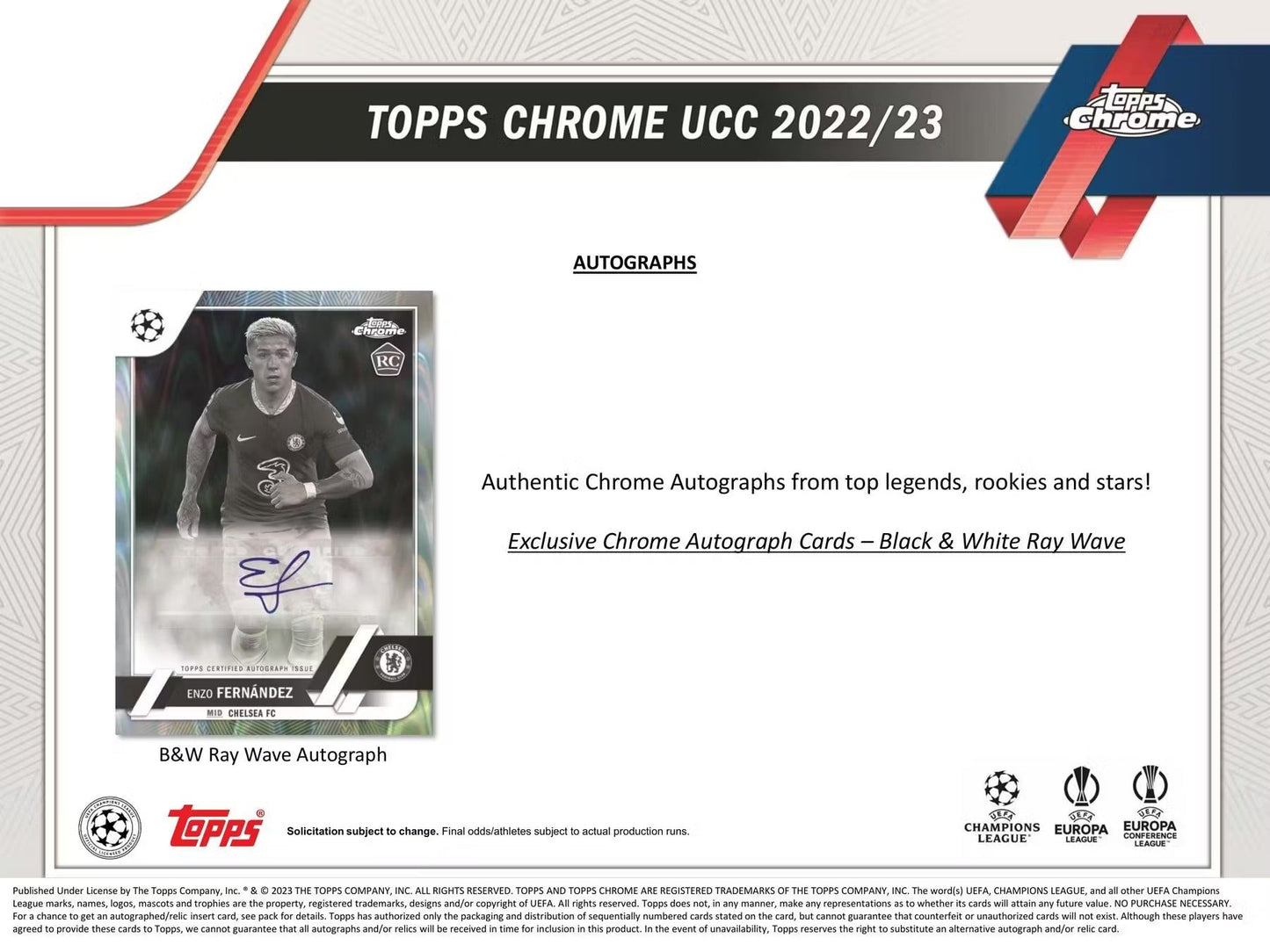 2022-2023 Topps Chrome UEFA Club Competitions Soccer Hobby Lite Box