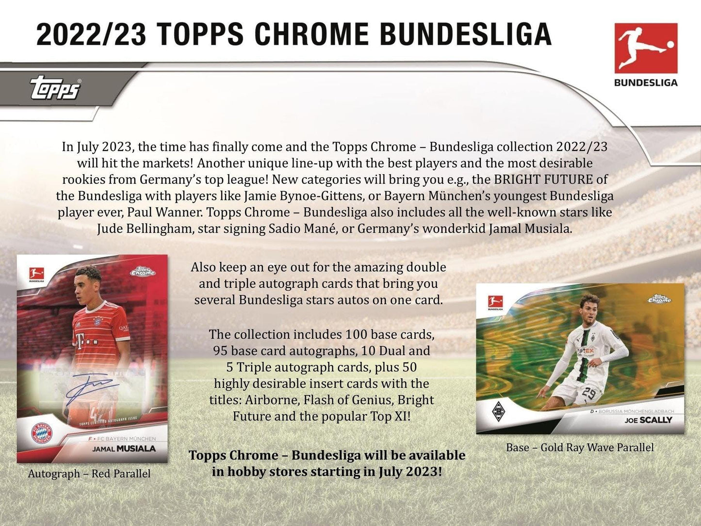 22-23 Topps Chrome Bundesliga Soccer Hobby Box