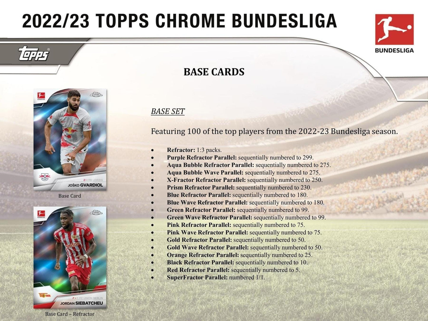 22-23 Topps Chrome Bundesliga Soccer Hobby Box