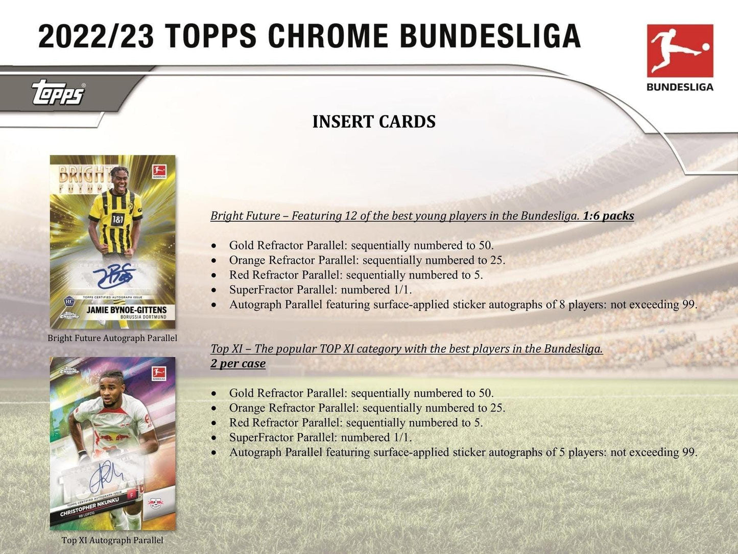 22-23 Topps Chrome Bundesliga Soccer Hobby Box
