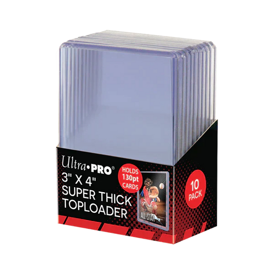 Ultra Pro 3" x 4" Super Thick 130PT Toploaders