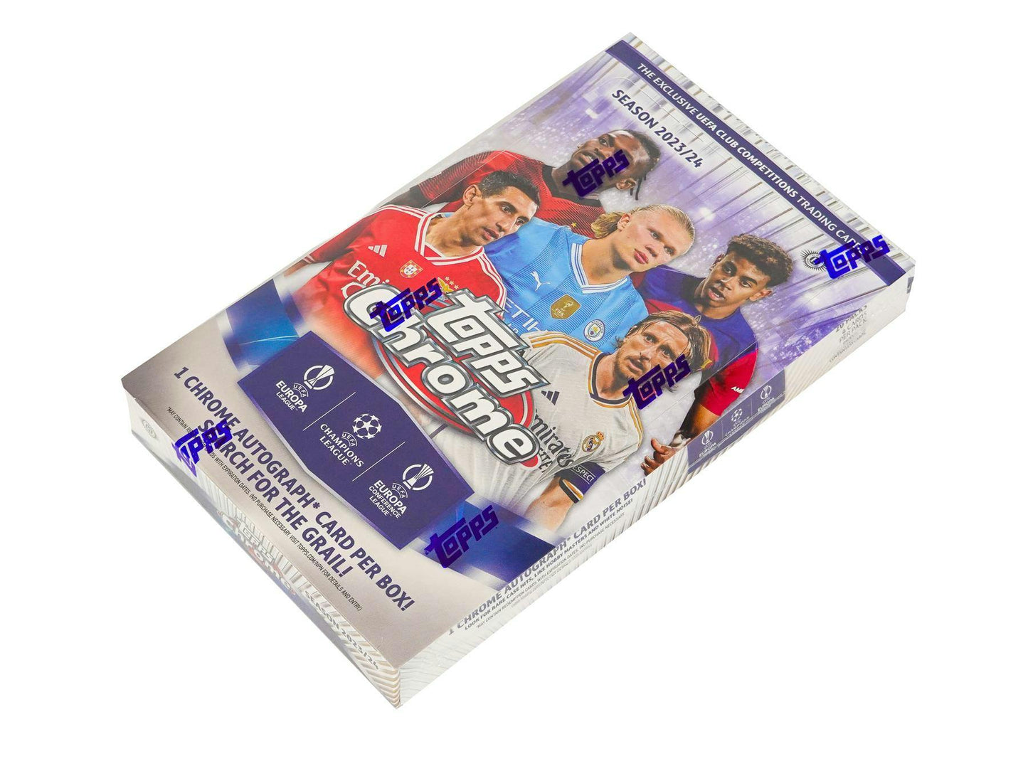2023-24 Topps Chrome UEFA Club Competitions Football Soccer Hobby Box