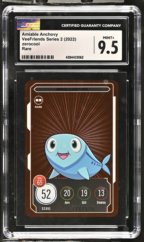 VeeFriends Amiable Anchovy ZeroCool Rare /500 VeeFriends Series 2 2022 CGC9.5 Gary Vaynerchuk Originally Owned