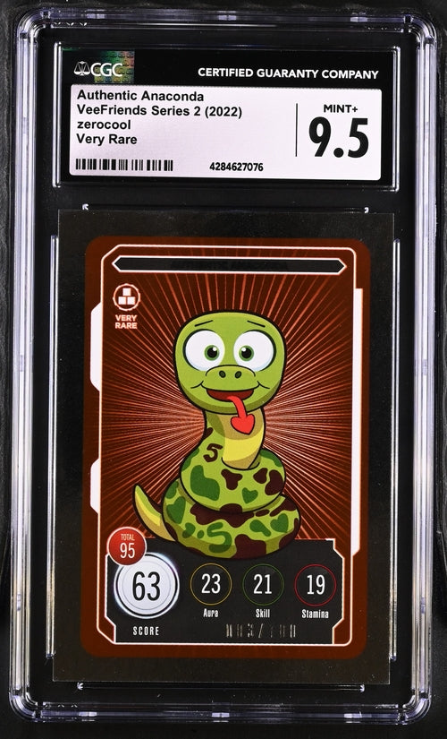 VeeFriends Authentic Anaconda ZeroCool Very Rare /100 VeeFriends Series 2 2022 CGC9.5 Gary Vaynerchuk Originally Owned