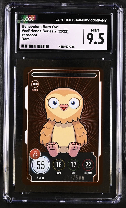 VeeFriends Benevolent Barn Owl ZeroCool Rare /500 VeeFriends Series 2 2022 CGC9.5 Gary Vaynerchuk Originally Owned