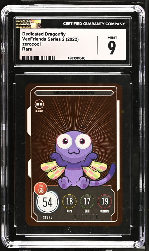 VeeFriends Dedicated Dragonfly ZeroCool Rare /500 VeeFriends Series 2 2022 CGC9 Gary Vaynerchuk Originally Owned