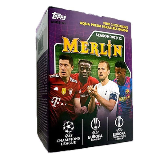 2021/22 Topps UEFA Champions League Merlin Chrome Soccer Blaster Box