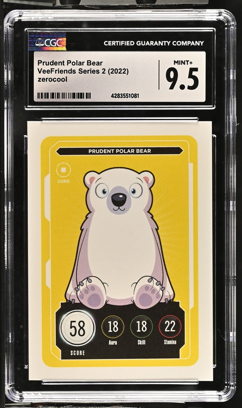 VeeFriends Prudent Polar Bear ZeroCool VeeFriends Series 2 2022 CGC9.5 Gary Vaynerchuk Originally Owned