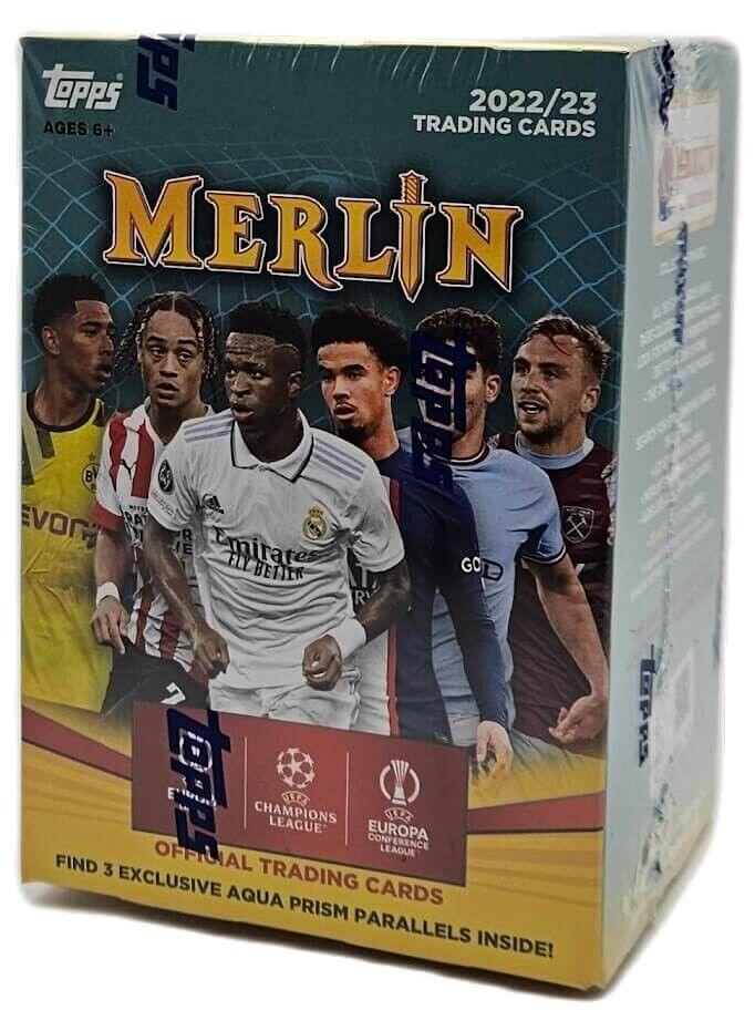 22-23 Topps UEFA Club Competitions Merlin Chrome Blaster Box Soccer