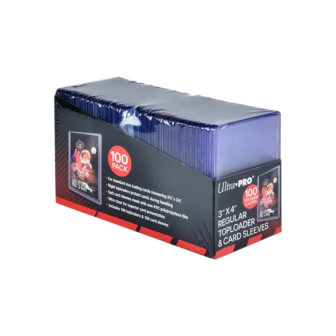 Ultra Pro - 3 x 4 Inch Top loaders & Sleeves 100 Pack