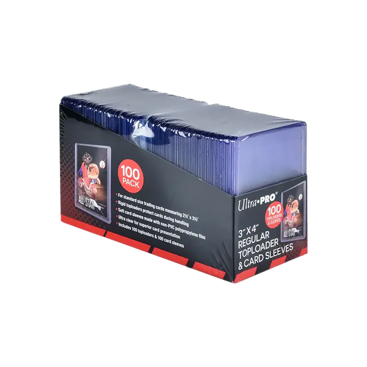 Ultra Pro - 3 x 4 Inch Top loaders & Sleeves 100 Pack