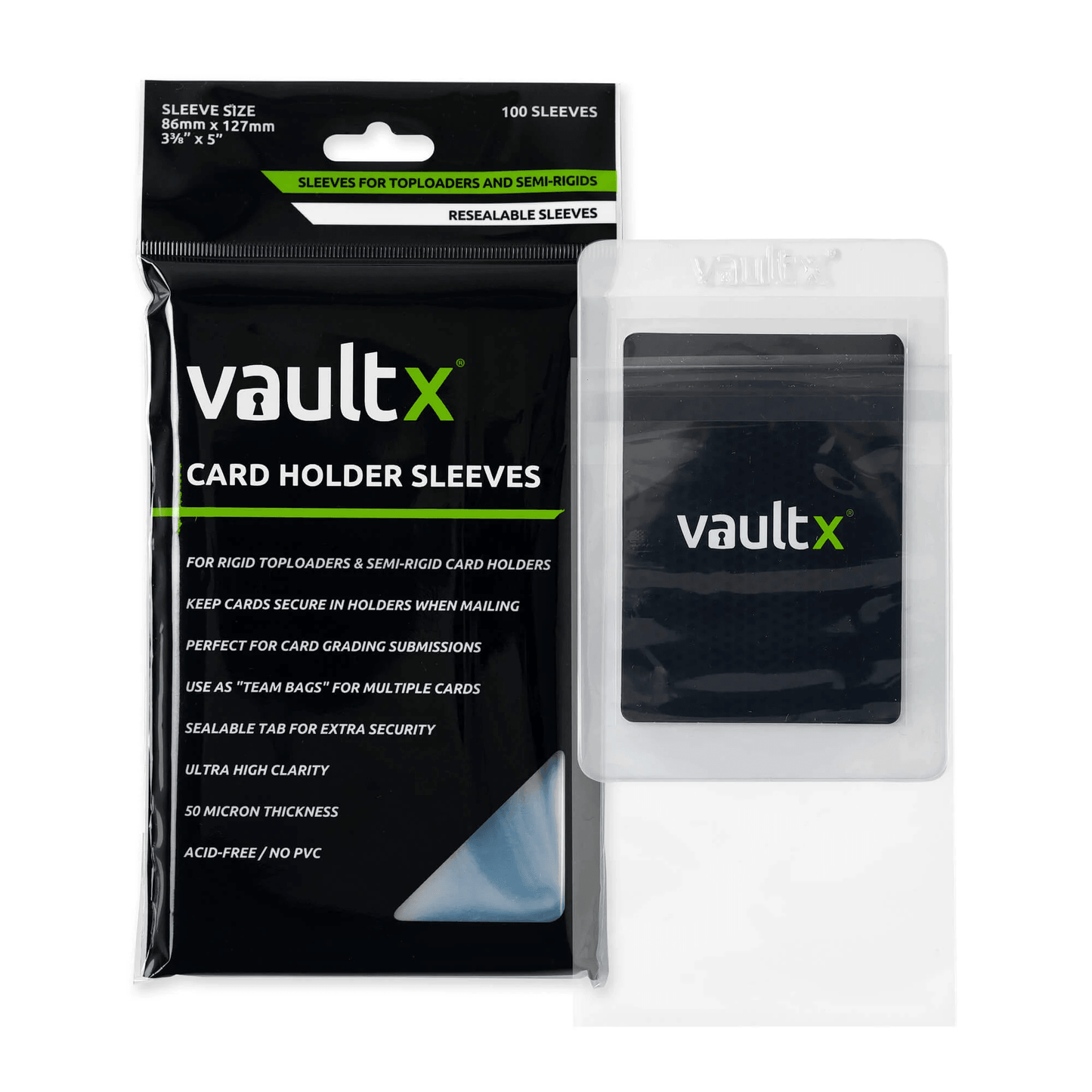 Vault X Card Holder Sleeves - Team Bags (100 Pack)