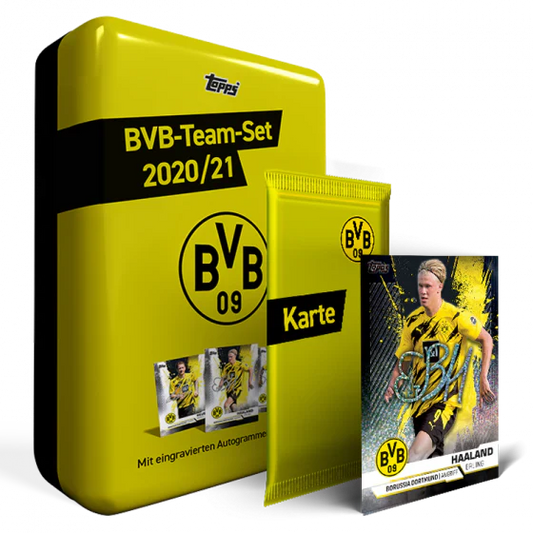 Topps BVB Dortmund Soccer Team Set Box + Parallel Pack 2020/21
