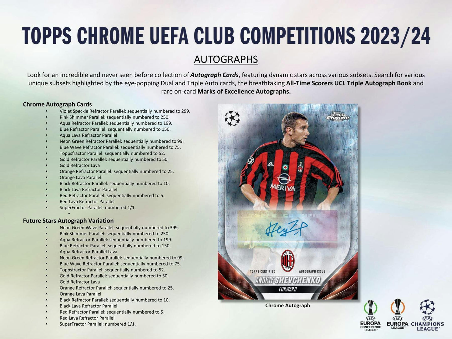 2023-24 Topps Chrome UEFA Club Competitions Football Soccer Hobby Box