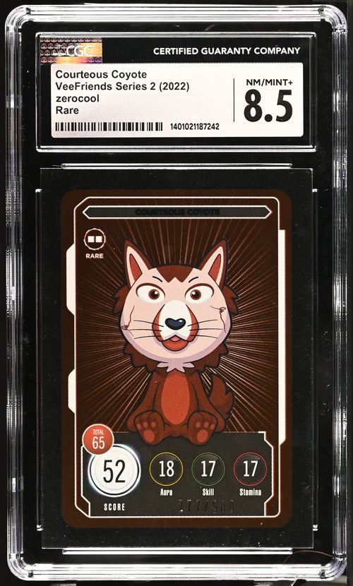 VeeFriends Courteous Coyote ZeroCool Rare /500 VeeFriends Series 2 2022 CGC8.5