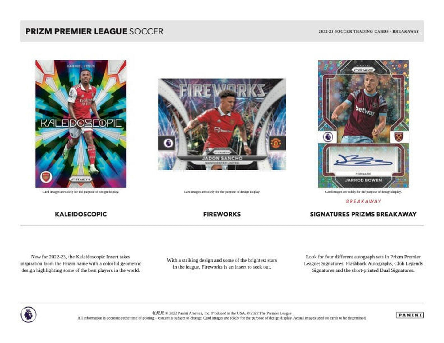 2022-23 Panini Prizm Premier League Hobby H2 Breakaway Soccer Box