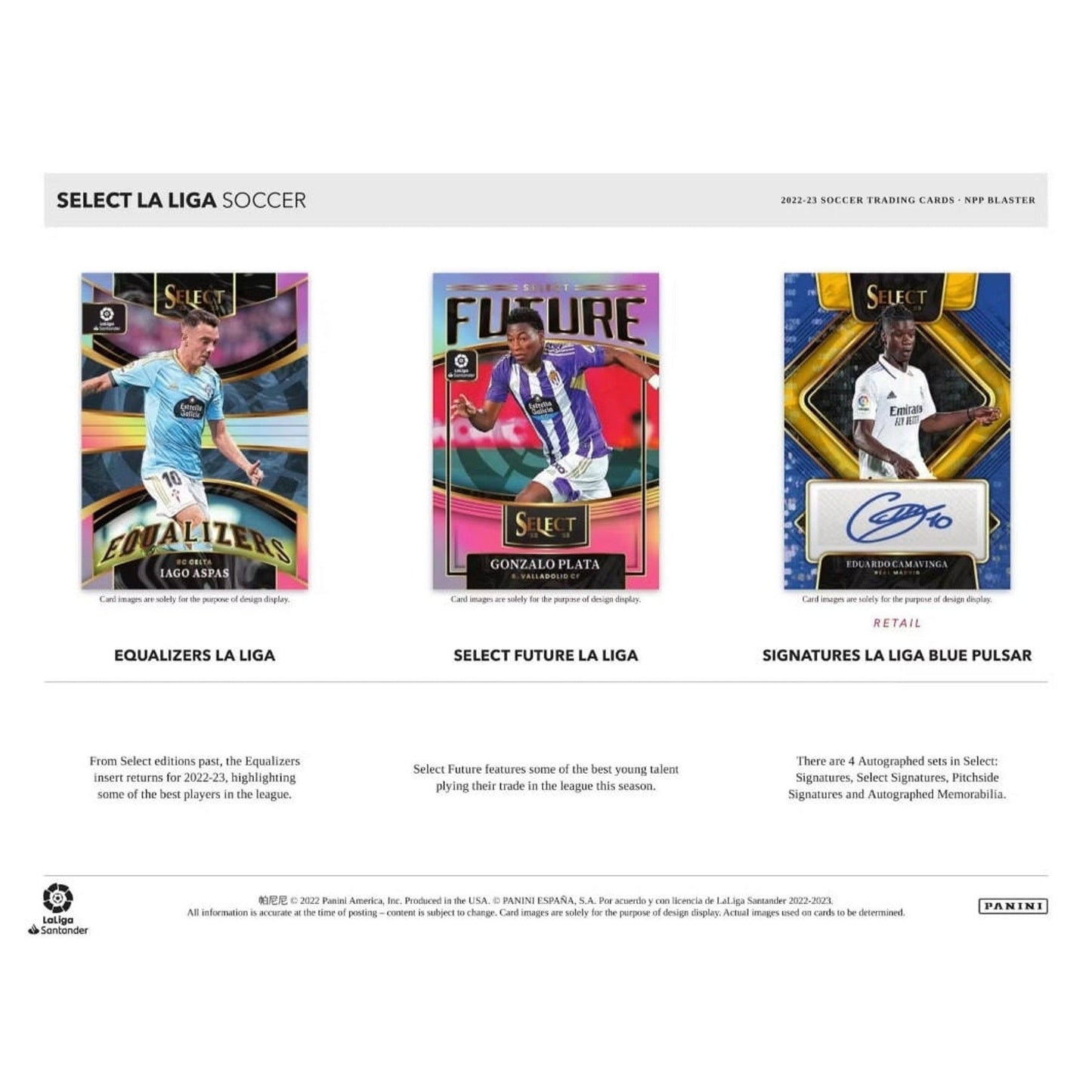 2022-23 Panini Select LaLiga Blaster Box Soccer Cards