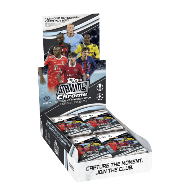 22-23 Topps UEFA UCC Stadium Club Chrome Hobby Box Soccer Trading Cards