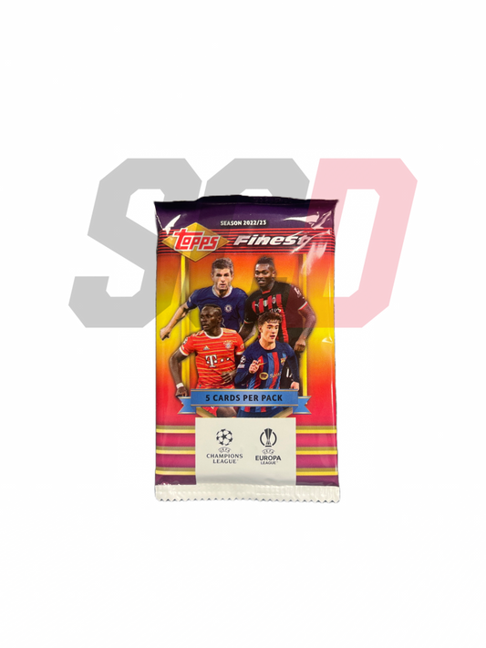 🎁 Topps Finest Flashbacks UEFA Club Competitions 2022-23  - Pack (100% off)