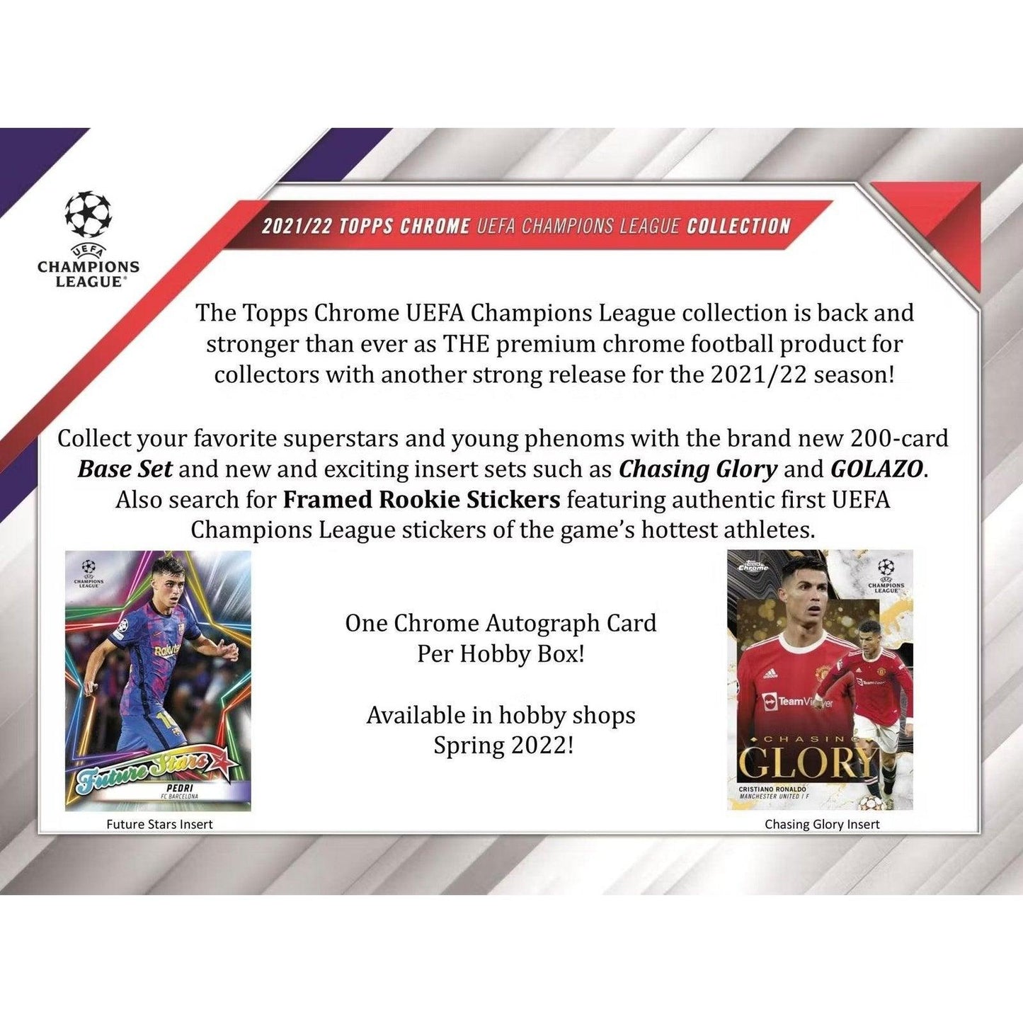 2021/22 Topps UEFA Champions League Chrome Soccer Hobby Box